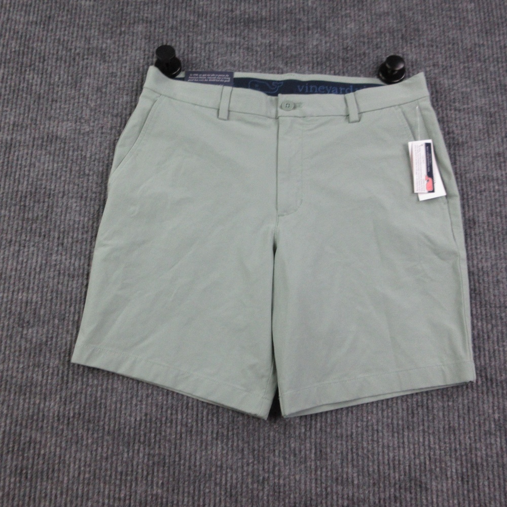 Vineyard Vines Shorts Mens 32 Green Breaker Performance Microfiber 34x8* NWT